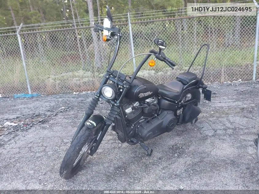 2018 Harley-Davidson Fxbb Street Bob VIN: 1HD1YJJ12JC024695 Lot: 42274014