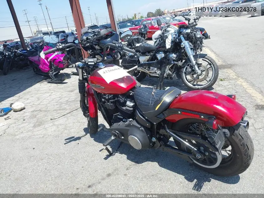 2019 Harley-Davidson Fxbb VIN: 1HD1YJJ38KC024378 Lot: 42206045