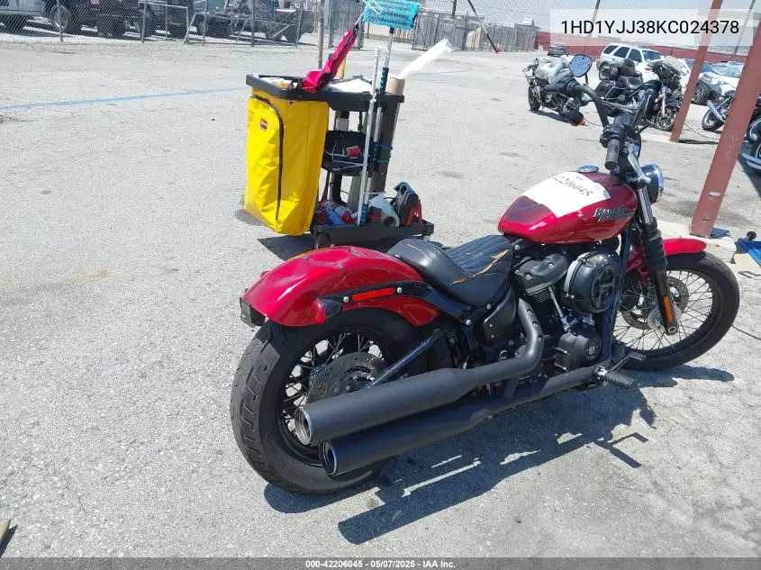 2019 Harley-Davidson Fxbb VIN: 1HD1YJJ38KC024378 Lot: 42206045