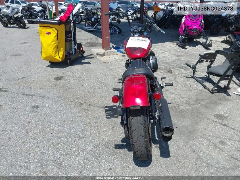 2019 Harley-Davidson Fxbb VIN: 1HD1YJJ38KC024378 Lot: 42206045