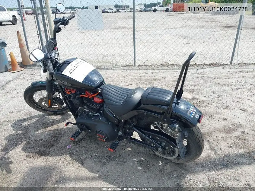 2019 Harley-Davidson Fxbb VIN: 1HD1YJJ10KC024728 Lot: 42213352