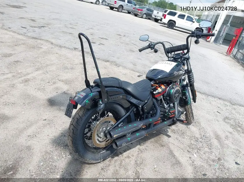 2019 Harley-Davidson Fxbb VIN: 1HD1YJJ10KC024728 Lot: 42213352