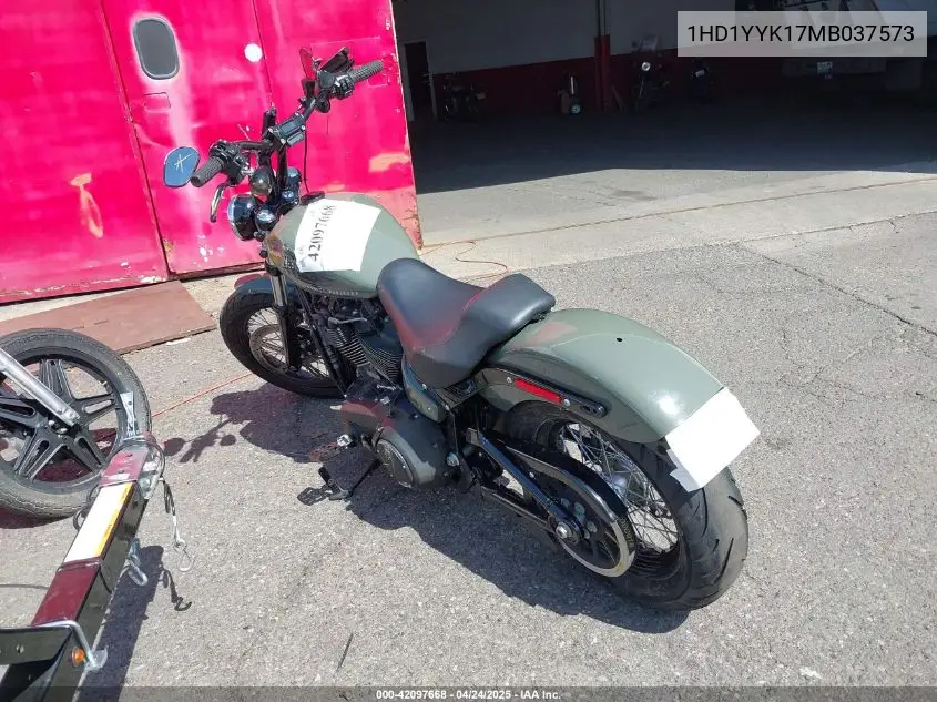 2021 Harley-Davidson Fxbbs VIN: 1HD1YYK17MB037573 Lot: 42097668