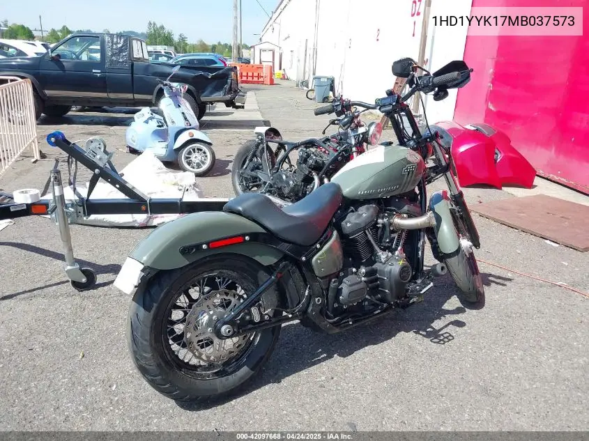 2021 Harley-Davidson Fxbbs VIN: 1HD1YYK17MB037573 Lot: 42097668