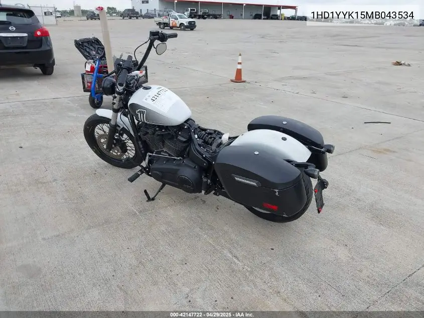 2021 Harley-Davidson Fxbbs VIN: 1HD1YYK15MB043534 Lot: 42147722