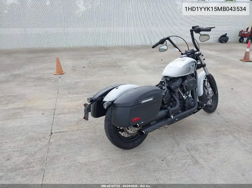 2021 Harley-Davidson Fxbbs VIN: 1HD1YYK15MB043534 Lot: 42147722