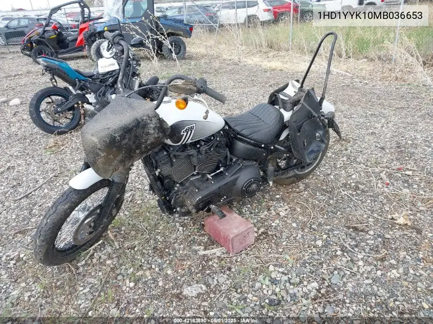 2021 Harley-Davidson Fxbbs VIN: 1HD1YYK10MB036653 Lot: 42163890