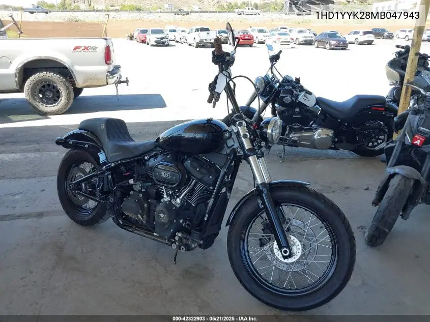 2021 Harley-Davidson Fxbbs VIN: 1HD1YYK28MB047943 Lot: 42322903