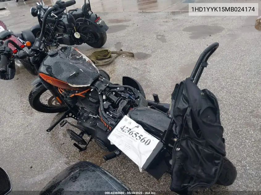 2021 Harley-Davidson Fxbbs VIN: 1HD1YYK15MB024174 Lot: 42365560
