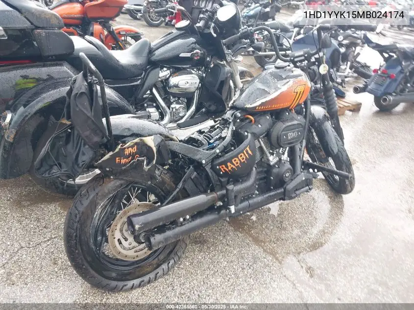 2021 Harley-Davidson Fxbbs VIN: 1HD1YYK15MB024174 Lot: 42365560