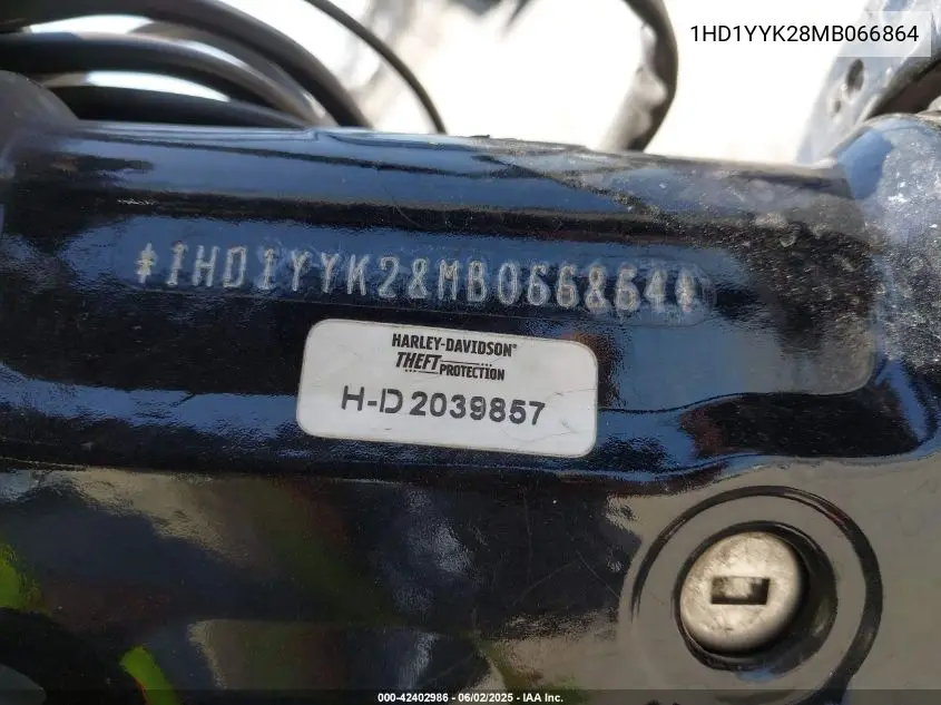 2021 Harley-Davidson Fxbbs VIN: 1HD1YYK28MB066864 Lot: 42402986