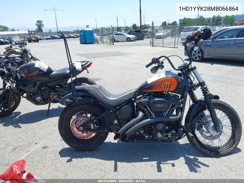 2021 Harley-Davidson Fxbbs VIN: 1HD1YYK28MB066864 Lot: 42402986