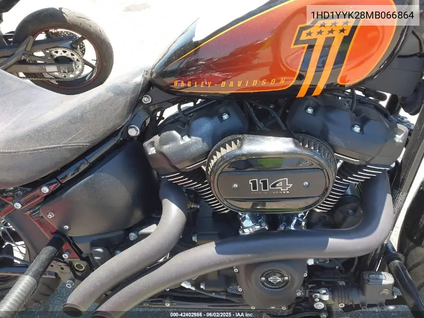 2021 Harley-Davidson Fxbbs VIN: 1HD1YYK28MB066864 Lot: 42402986