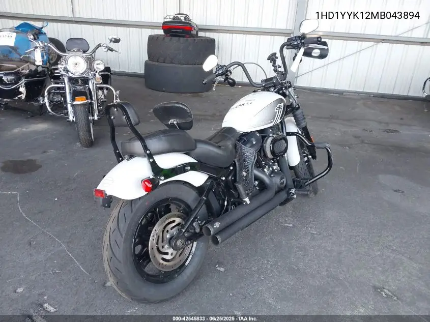 2021 Harley-Davidson Fxbbs VIN: 1HD1YYK12MB043894 Lot: 42545833