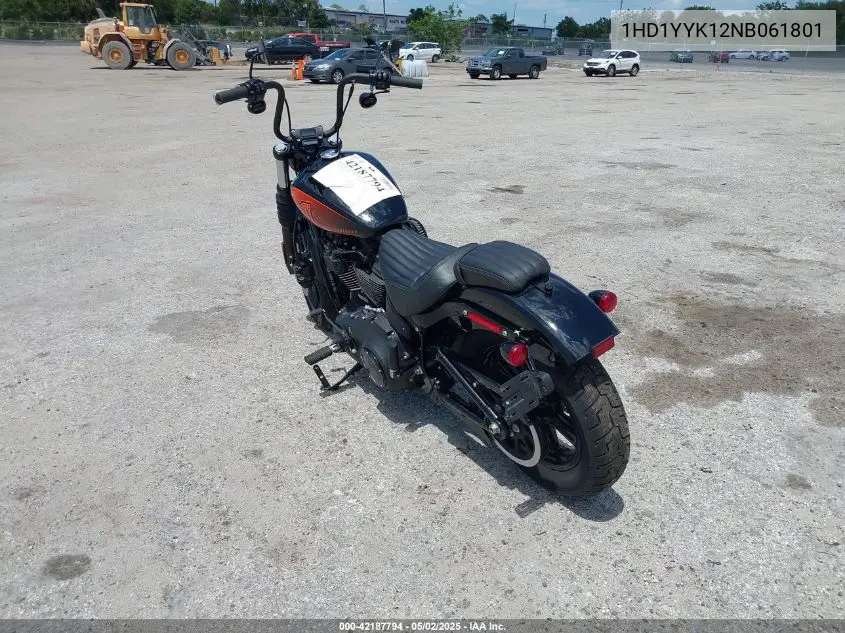 2022 Harley-Davidson Fxbbs VIN: 1HD1YYK12NB061801 Lot: 42187794
