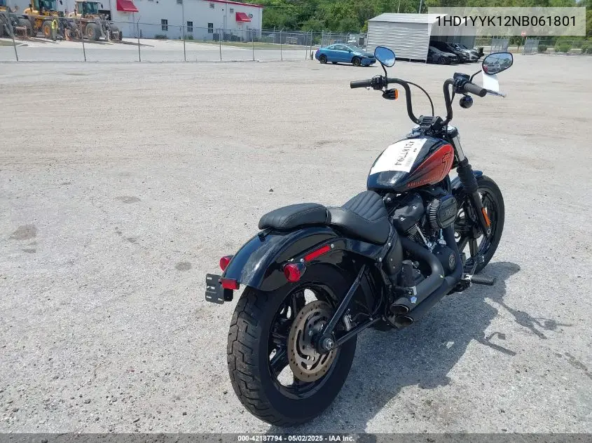 2022 Harley-Davidson Fxbbs VIN: 1HD1YYK12NB061801 Lot: 42187794
