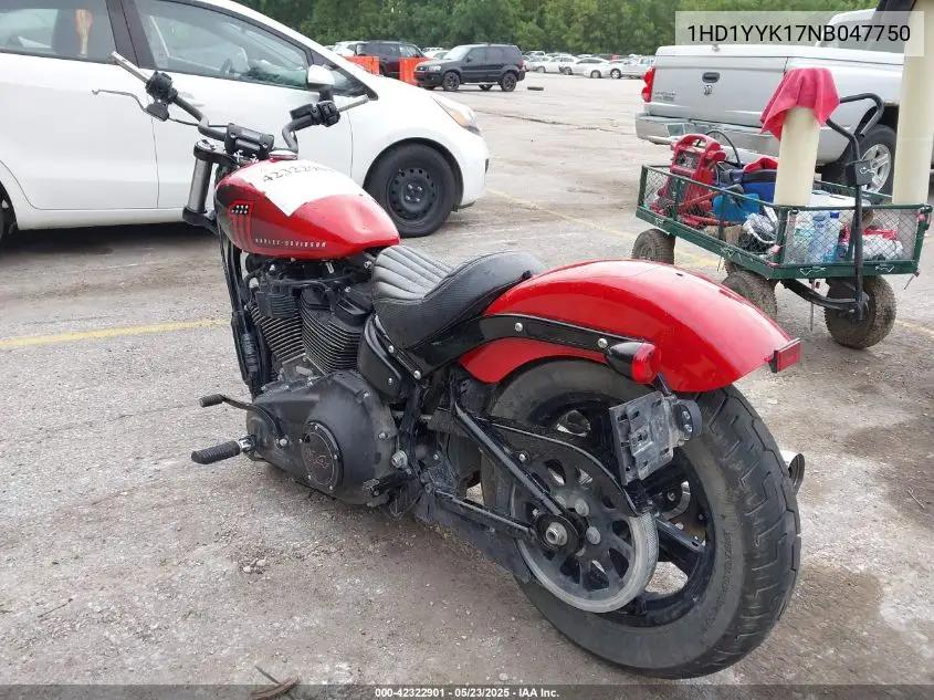 2022 Harley-Davidson Fxbbs VIN: 1HD1YYK17NB047750 Lot: 42322901