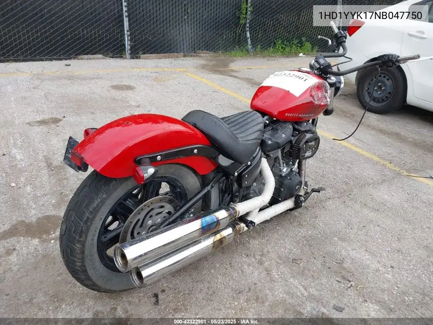 2022 Harley-Davidson Fxbbs VIN: 1HD1YYK17NB047750 Lot: 42322901