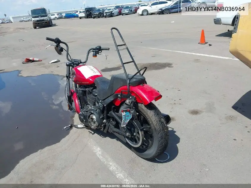 2022 Harley-Davidson Fxbbs VIN: 1HD1YYK14NB036964 Lot: 42438192