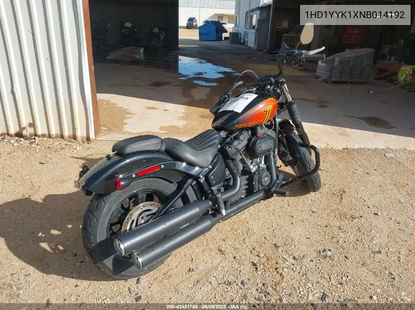 2022 Harley-Davidson Fxbbs VIN: 1HD1YYK1XNB014192 Lot: 42451768