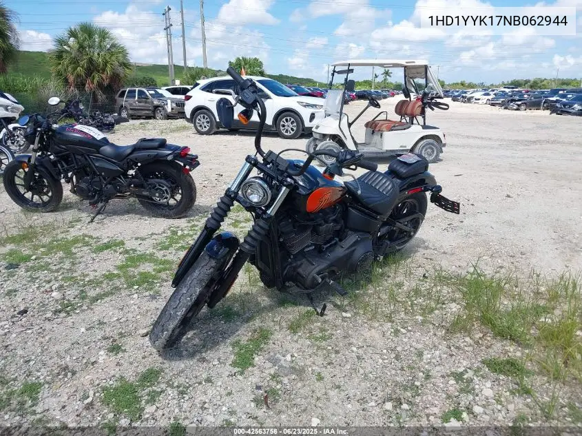 2022 Harley-Davidson Fxbbs VIN: 1HD1YYK17NB062944 Lot: 42563756