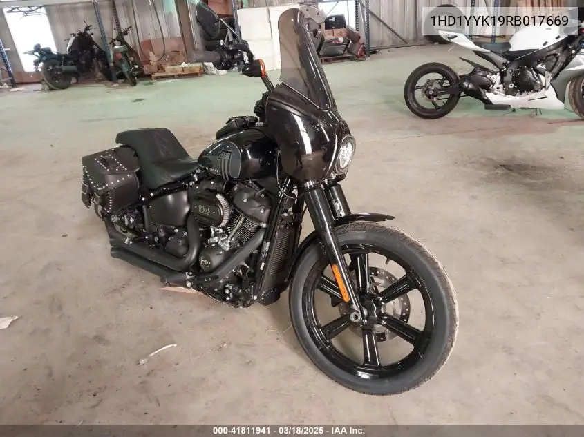 2024 Harley-Davidson Fxbbs VIN: 1HD1YYK19RB017669 Lot: 41811941