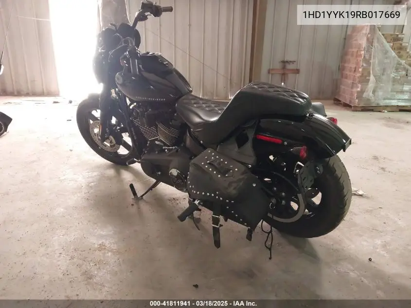 2024 Harley-Davidson Fxbbs VIN: 1HD1YYK19RB017669 Lot: 41811941