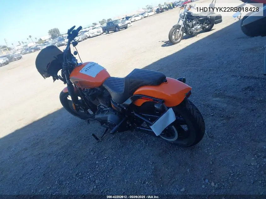 2024 Harley-Davidson Fxbbs VIN: 1HD1YYK22RB018428 Lot: 42202612