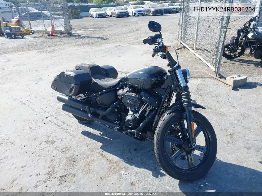 2024 Harley-Davidson Fxbbs VIN: 1HD1YYK24RB036204 Lot: 42490193