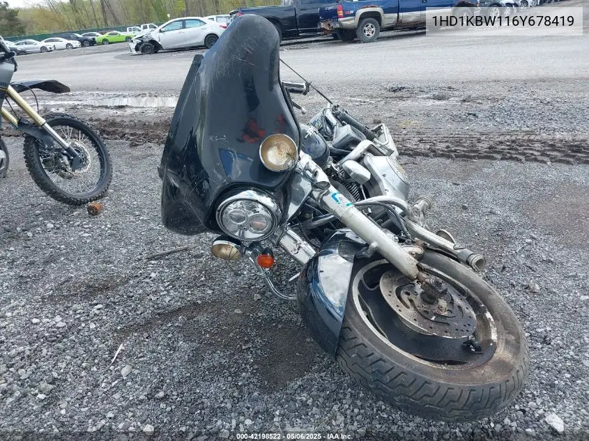 2006 Harley-Davidson Flhxi VIN: 1HD1KBW116Y678419 Lot: 42198522