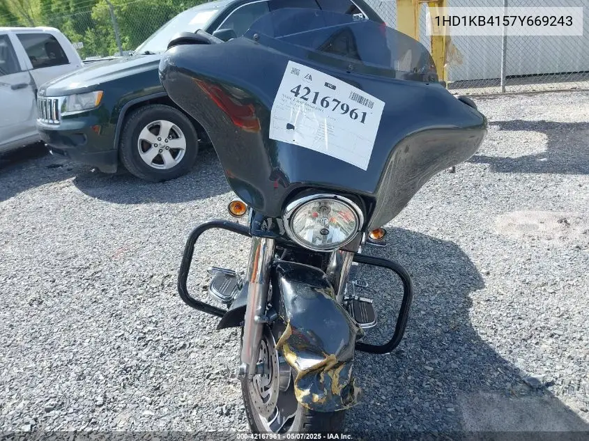 2007 Harley-Davidson Flhx VIN: 1HD1KB4157Y669243 Lot: 42167961