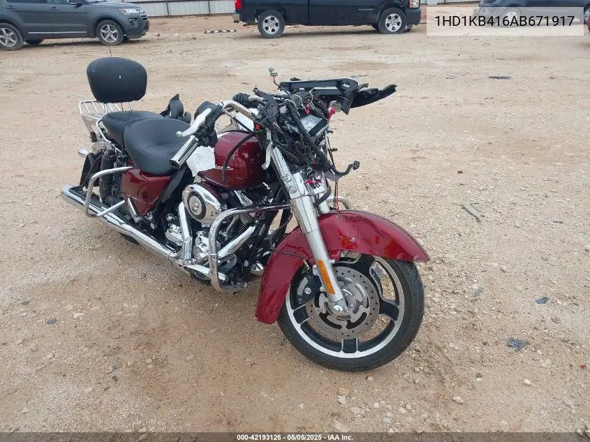 2010 Harley-Davidson Flhx VIN: 1HD1KB416AB671917 Lot: 42193126