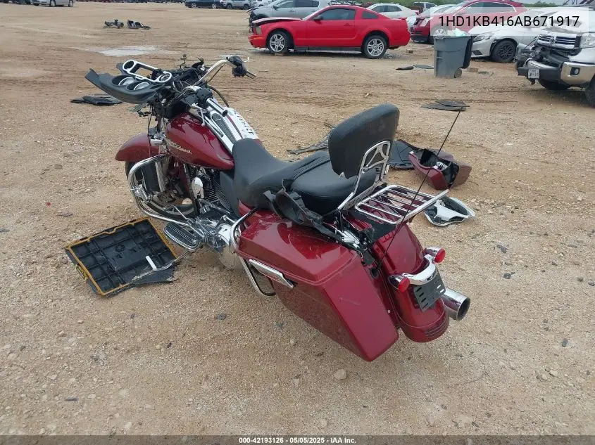 2010 Harley-Davidson Flhx VIN: 1HD1KB416AB671917 Lot: 42193126