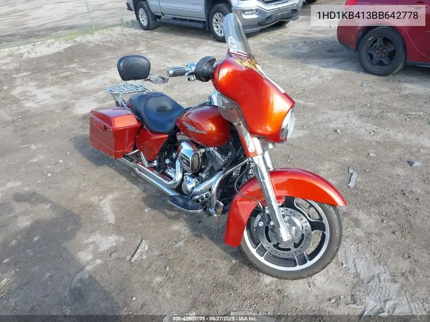 2011 Harley-Davidson Flhx VIN: 1HD1KB413BB642778 Lot: 42605709