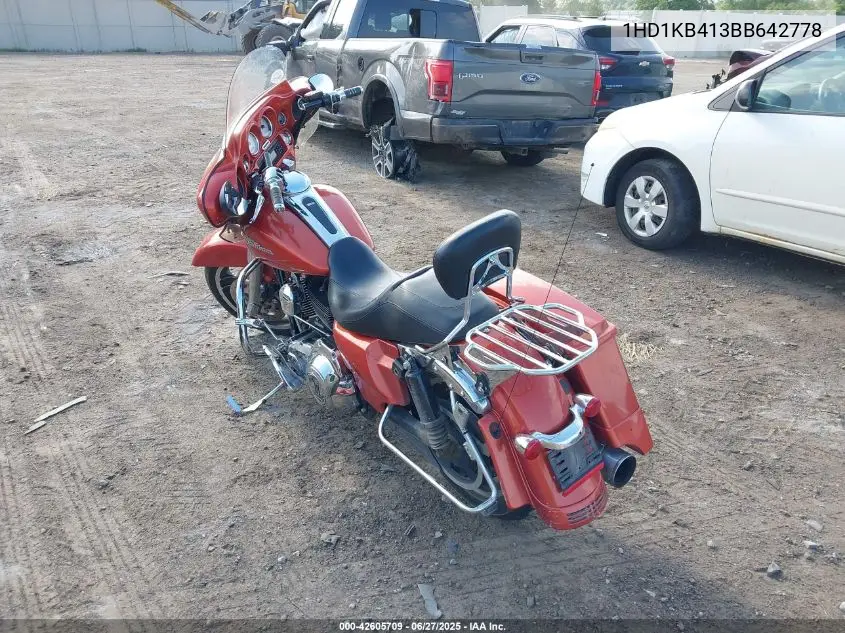 2011 Harley-Davidson Flhx VIN: 1HD1KB413BB642778 Lot: 42605709