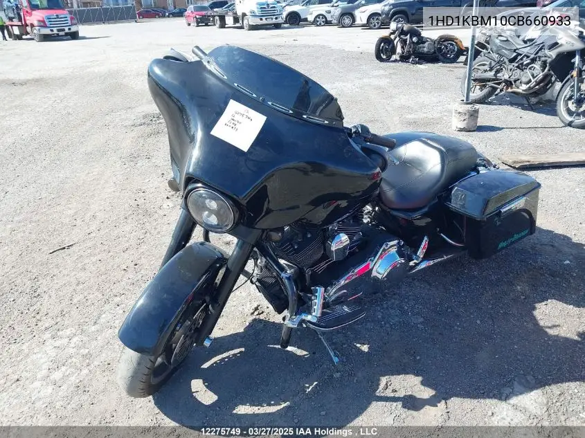 2012 Harley-Davidson Flhx Street Glide VIN: 1HD1KBM10CB660933 Lot: 12275749
