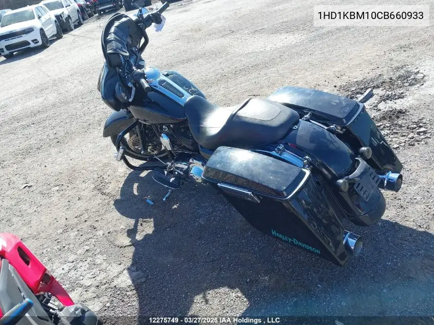 2012 Harley-Davidson Flhx Street Glide VIN: 1HD1KBM10CB660933 Lot: 12275749