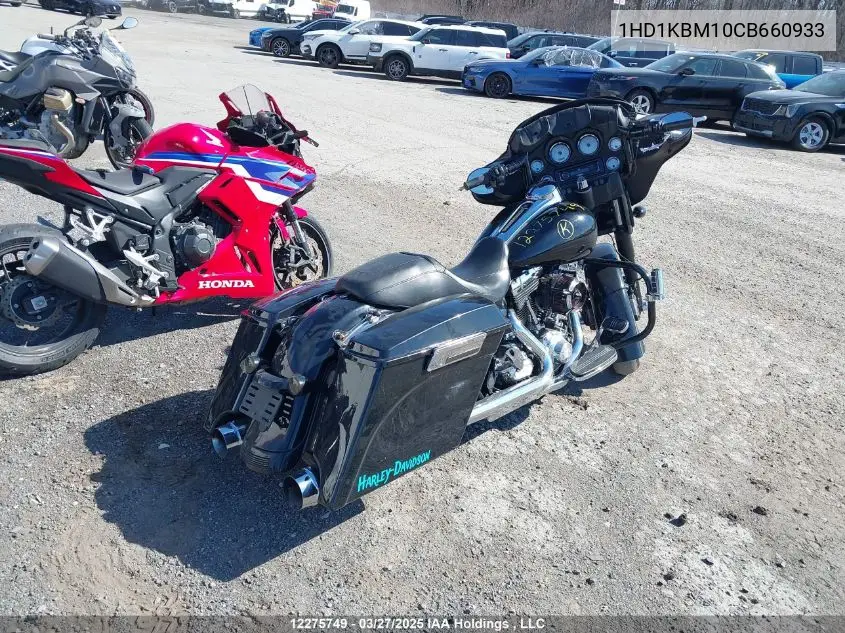2012 Harley-Davidson Flhx Street Glide VIN: 1HD1KBM10CB660933 Lot: 12275749