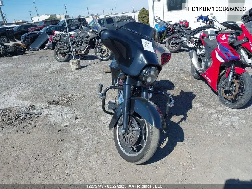 2012 Harley-Davidson Flhx Street Glide VIN: 1HD1KBM10CB660933 Lot: 12275749