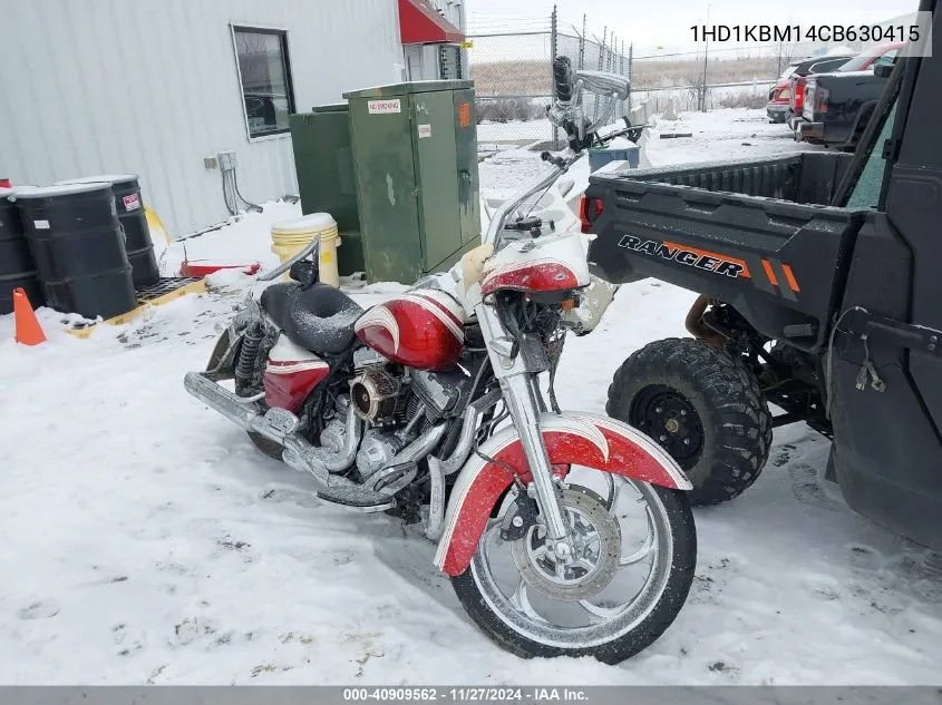 2012 Harley-Davidson Flhx Street Glide VIN: 1HD1KBM14CB630415 Lot: 40909562