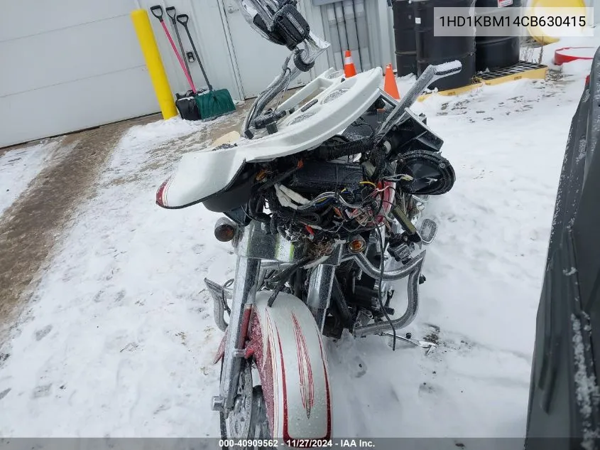 2012 Harley-Davidson Flhx Street Glide VIN: 1HD1KBM14CB630415 Lot: 40909562