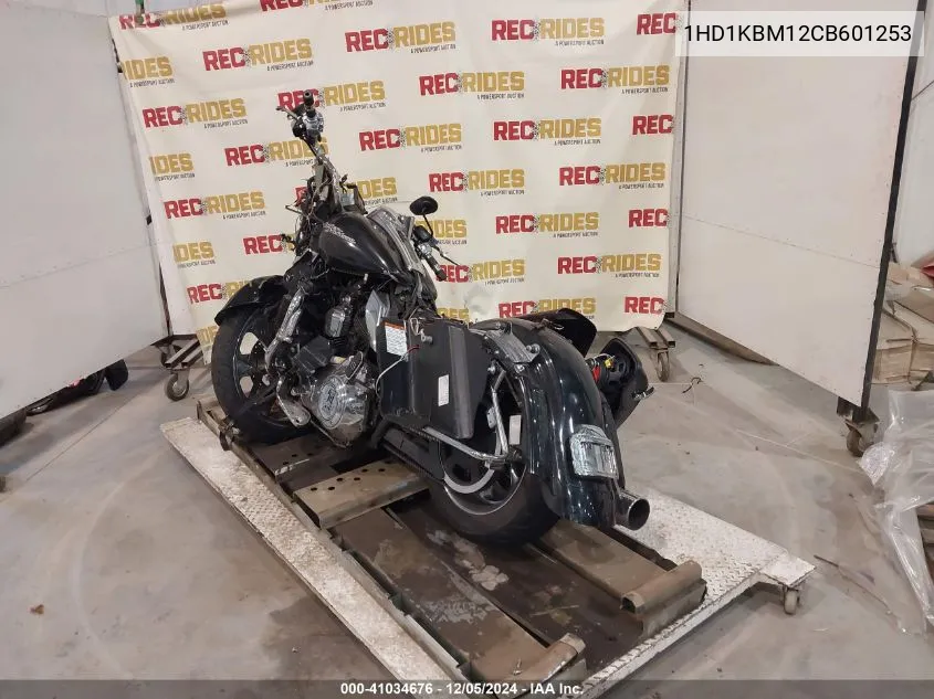 2012 Harley-Davidson Flhx Street Glide VIN: 1HD1KBM12CB601253 Lot: 41034676