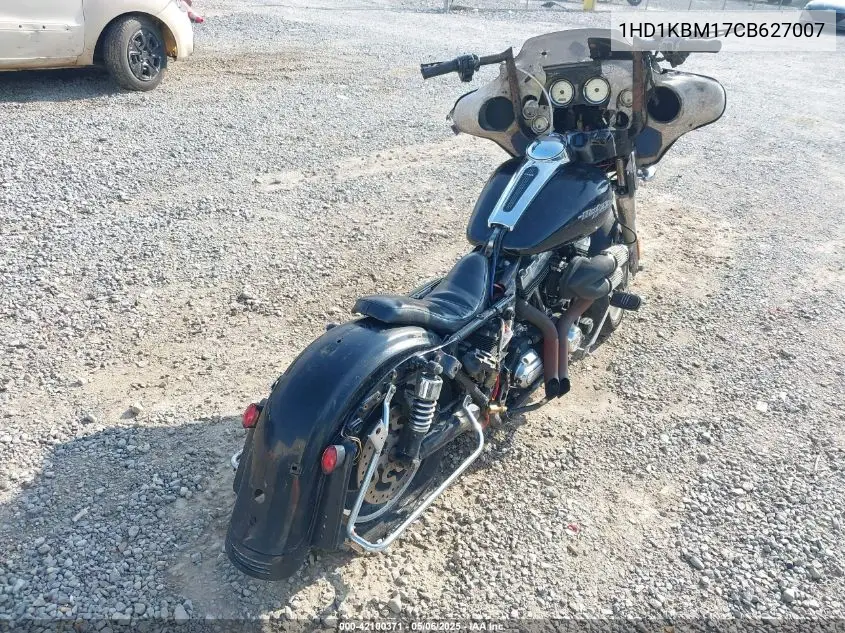 2012 Harley-Davidson Flhx Street Glide VIN: 1HD1KBM17CB627007 Lot: 42100371