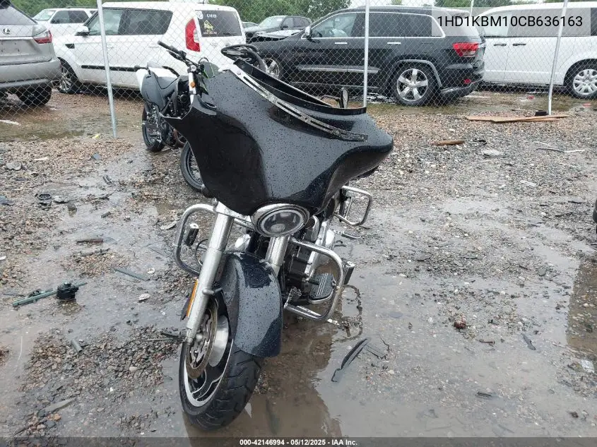 2012 Harley-Davidson Flhx Street Glide VIN: 1HD1KBM10CB636163 Lot: 42146994