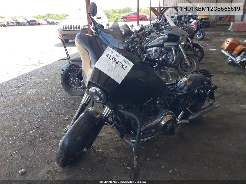 2012 Harley-Davidson Flhx Street Glide VIN: 1HD1KBM12CB666619 Lot: 42594782
