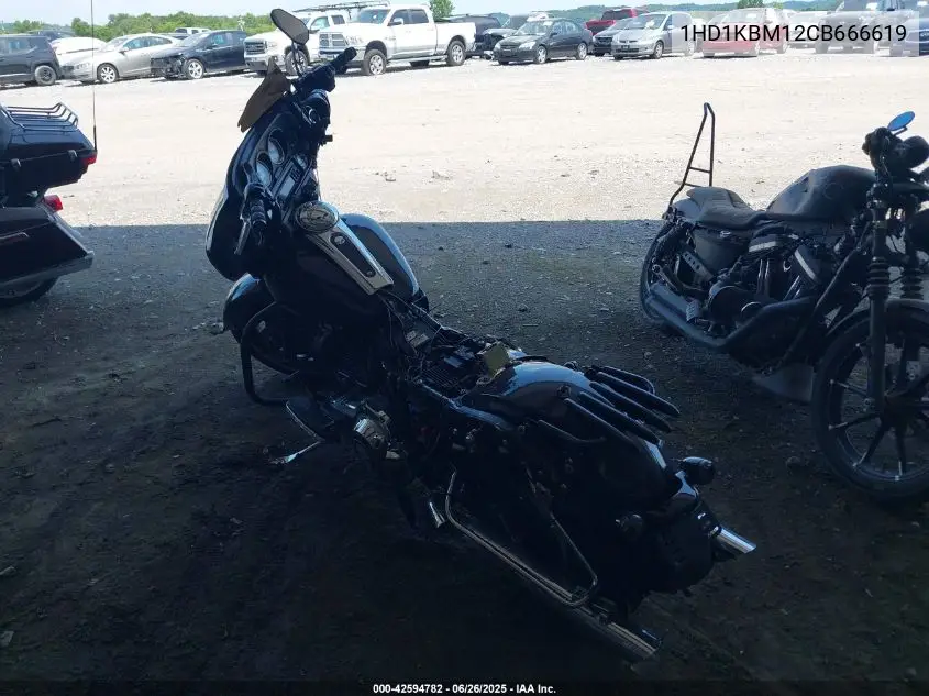 2012 Harley-Davidson Flhx Street Glide VIN: 1HD1KBM12CB666619 Lot: 42594782