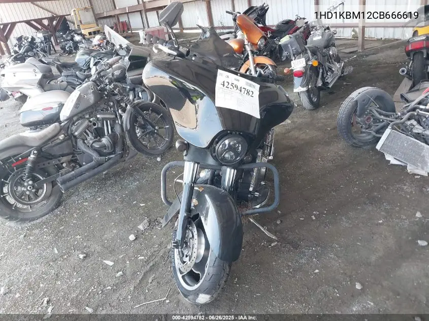 2012 Harley-Davidson Flhx Street Glide VIN: 1HD1KBM12CB666619 Lot: 42594782