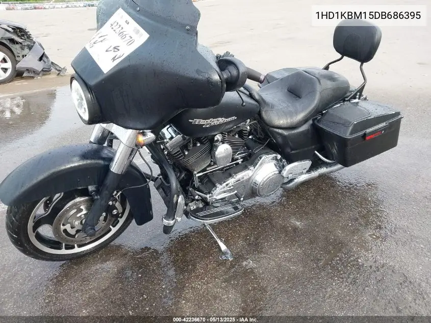 2013 Harley-Davidson Flhx Street Glide VIN: 1HD1KBM15DB686395 Lot: 42236670