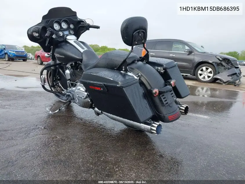 2013 Harley-Davidson Flhx Street Glide VIN: 1HD1KBM15DB686395 Lot: 42236670
