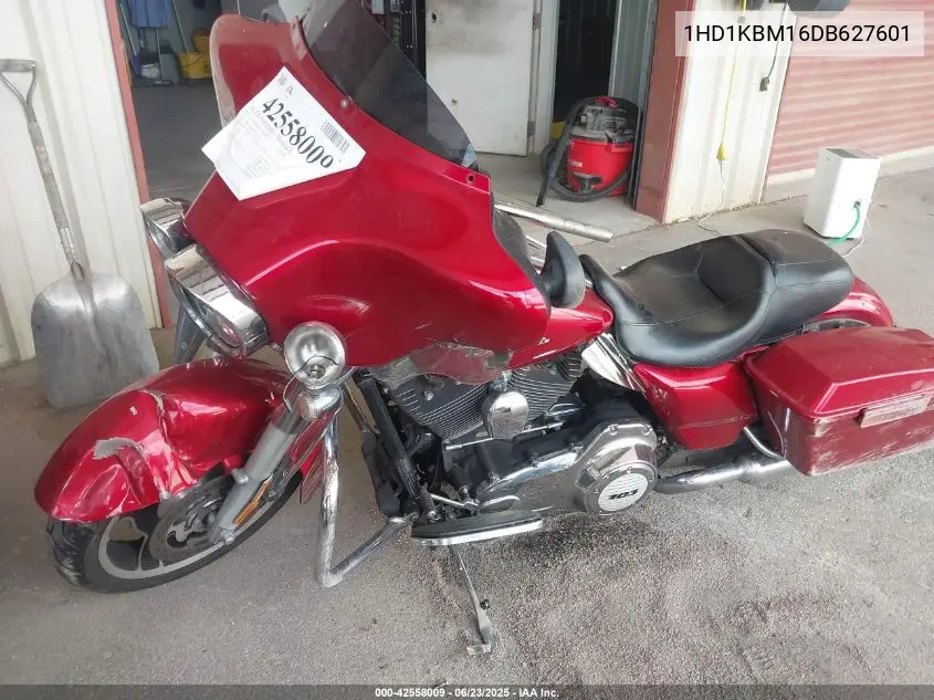 2013 Harley-Davidson Flhx Street Glide VIN: 1HD1KBM16DB627601 Lot: 42558009